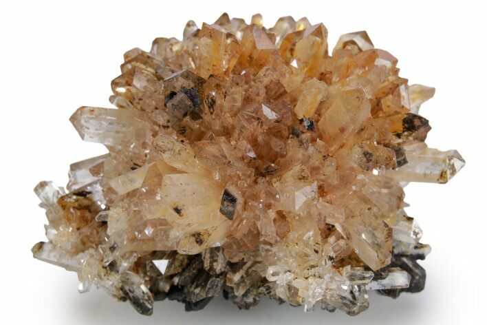 Sparkling Orange Creedite Crystal Cluster - Durango, Mexico #360616